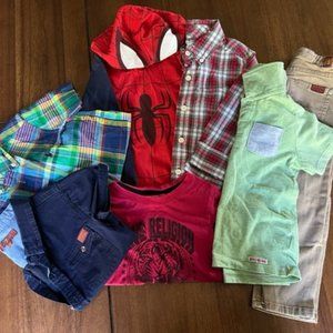 Lot of 7 Items Boys Clothes Sizes 4 and 4T